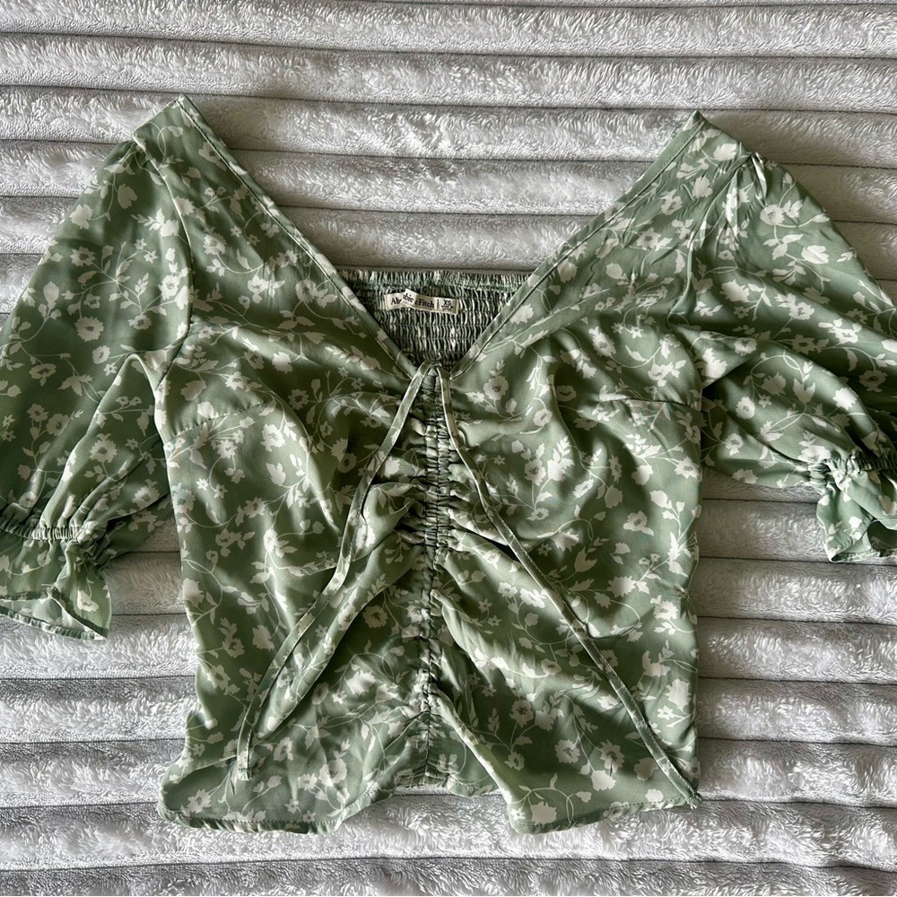 Abercrombie & Fitch Sage Floral Blouse